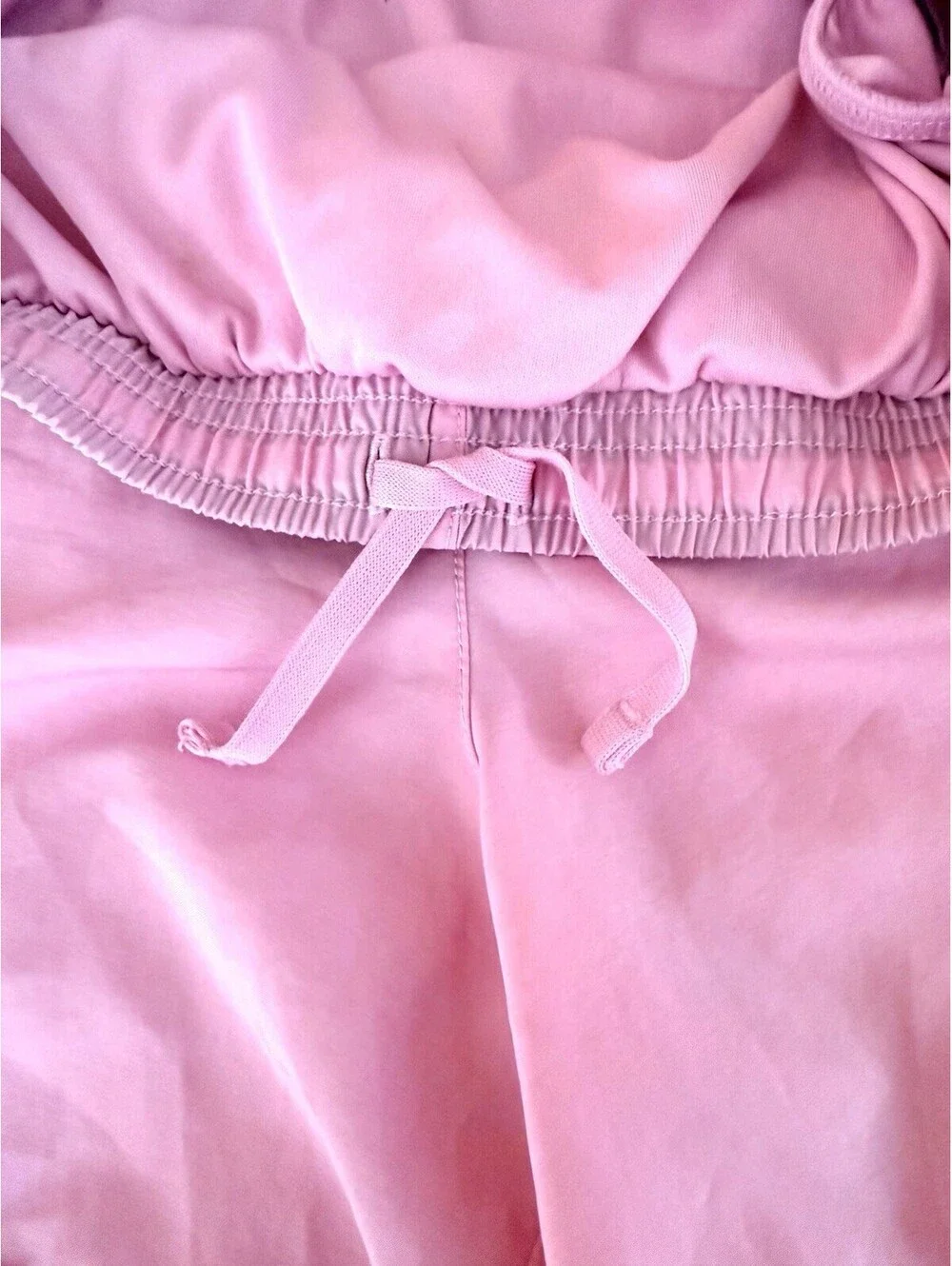 Nike Dri-FIT Women’s Running Shorts Pink L Lined Drawstring Athletic